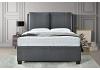 4ft6 Double Ashley Grey Faux Leather Ottoman Storage Bed frame 6